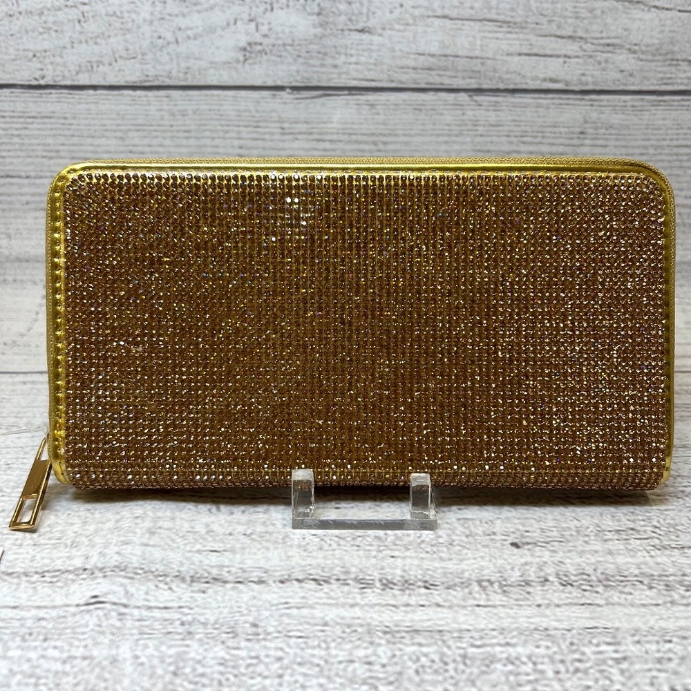 Gold Rhinestone Wallet (7578782)